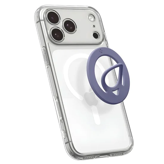 Пръстен за телефон Spigen Dual Pop MagSafe (AMP11369) - силиконов, лилав - Violet
