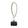 Ремък за ръка Guess Hand Strap Saffiano 4G Charm - Универсален, Saffiano еко кожа - Черен