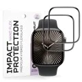 Протектор за Apple Watch 10 / 11 42mm - Nano Flex (2 pack) - Techsuit - Черен
