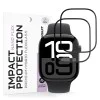 Протектор за Apple Watch 10 / 11 46mm - Nano Flex (2 pack) - Techsuit - Черен