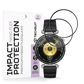 Протектор за Huawei Watch GT 6 41mm - Nano Flex (2 pack) - Techsuit - Черен