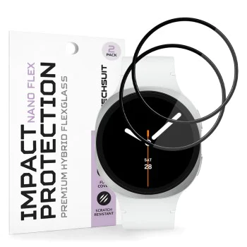 Протектор за Samsung Galaxy Watch8 44mm - Nano Flex (2 pack) - Techsuit - Черен