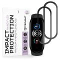 Протектор за Xiaomi Mi Band 5 / 6 / 6 NFC - Nano Flex (2 pack) - Techsuit - Черен