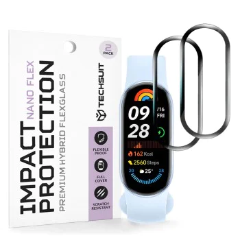 Протектор за Xiaomi Mi Band 9 / 9 NFC - Nano Flex (2 pack) - Techsuit - Черен
