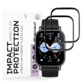 Протектор за Xiaomi Redmi Watch 5 Lite - Nano Flex (2 pack) - Techsuit - Черен