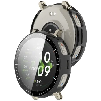Калъф с протектор за Amazfit Active 3 Premium - Defense360 Pro - Techsuit - Черен
