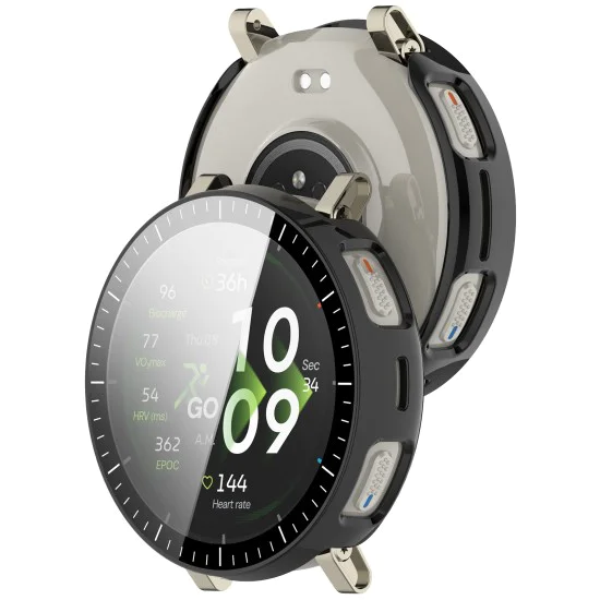 Калъф с протектор за Amazfit Active 3 Premium - Defense360 Pro - Techsuit - Черен