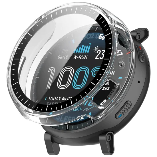 Калъф с протектор за Amazfit Active Max - Defense360 Pro - Techsuit - Прозрачен