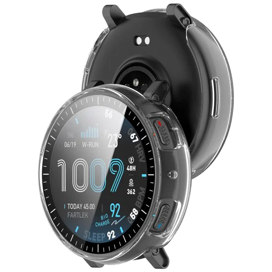 Калъф с протектор за Amazfit Active Max - Defense360 Pro - Techsuit - Прозрачен