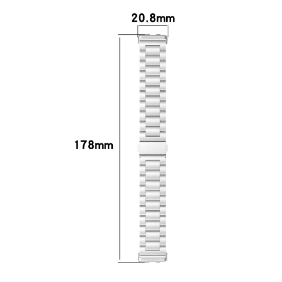 Каишка за Huawei Band 11 / Band 11 Pro - Watchband (W010) - Techsuit - Сребрист