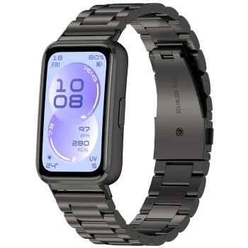 Каишка за Huawei Band 11 / Band 11 Pro - Watchband (W010) - Techsuit - Черен