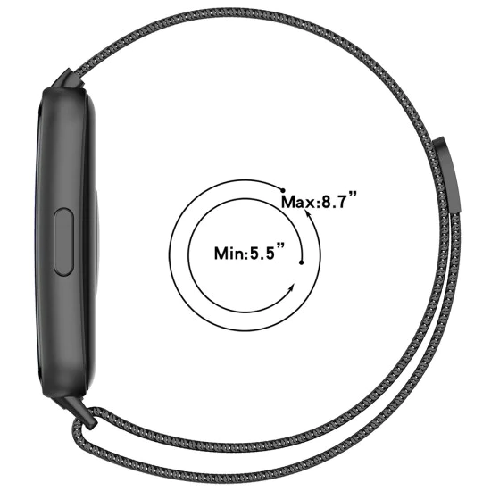 Каишка за Huawei Band 11 / Band 11 Pro - Watchband (W009) - Techsuit - Черен