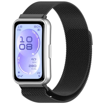 Каишка за Huawei Band 11 / Band 11 Pro - Watchband (W009) - Techsuit - Черен