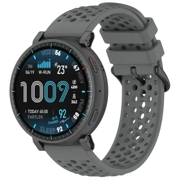 Каишка 22mm за Amazfit Active Max/Galaxy Watch 46mm/Watch 3/Gear S3/GTR 2 - (W083) - Techsuit - Сив
