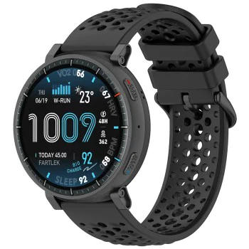 Каишка 22mm за Amazfit Active Max/Galaxy Watch 46mm/Watch 3/Gear S3/GTR 2 - (W083) - Techsuit - Черен