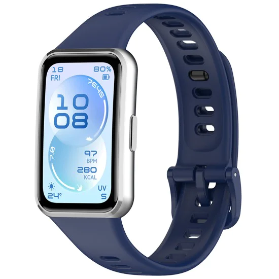 Каишка за Huawei Band 11 / Band 11 Pro - Watchband (W081) - Techsuit - Син