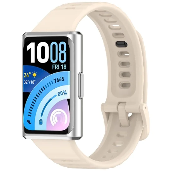 Каишка за Huawei Band 11 / Band 11 Pro - Watchband (W082) - Techsuit - Крем