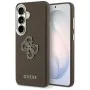 Калъф за Samsung Galaxy S26 - Grained Big 4G Metal Logo - Guess - Кафяв