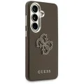 Калъф за Samsung Galaxy S26 Plus - Grained Big 4G Metal Logo - Guess - Кафяв