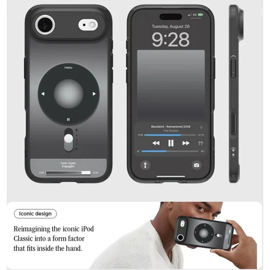 Калъф за iPhone 17 Air - Ultra Hybrid Classic MagSafe - Spigen - Черен