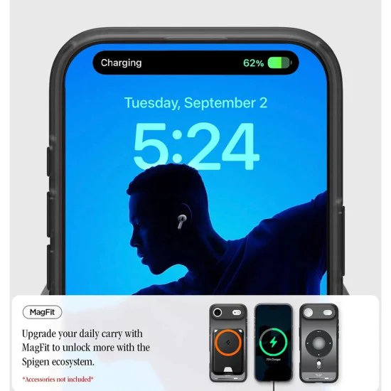 Калъф за iPhone 17 Air - Ultra Hybrid Classic MagSafe - Spigen - Черен