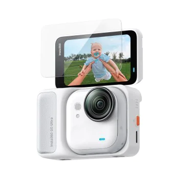 Протектор за Insta360 Go Ultra - Glas.tR Slim, Back Screen (2 pack) - Spigen - Прозрачен