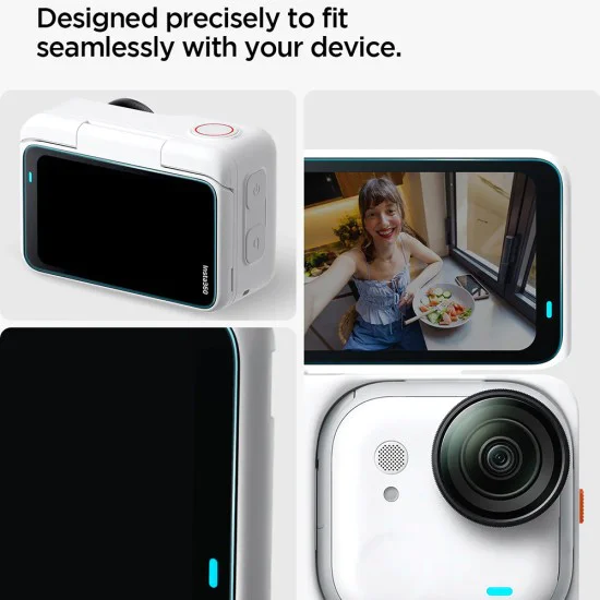 Протектор за Insta360 Go Ultra - Glas.tR Slim, Back Screen (2 pack) - Spigen - Прозрачен