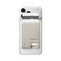 Магнитен портфейл Spigen Classic LS Mag Fit (AFA10949) - MagSafe, ретро дизайн - Сив (Stone)