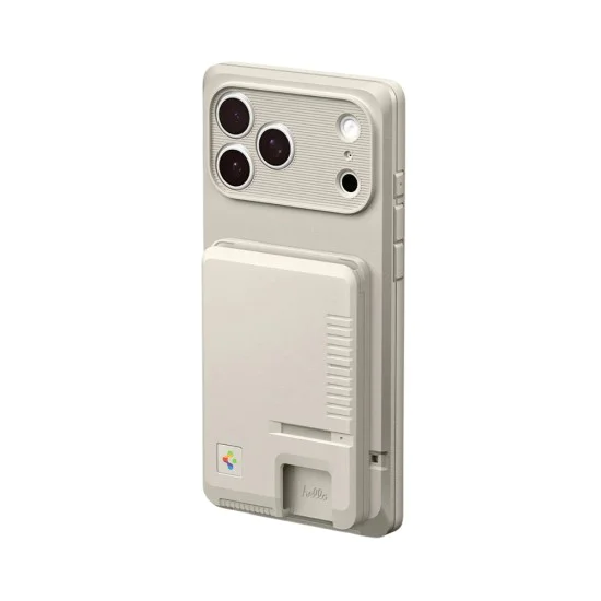 Магнитен портфейл Spigen Classic LS Mag Fit (AFA10949) - MagSafe, ретро дизайн - Сив (Stone)