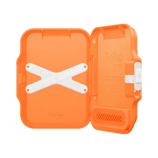 Магнитен портфейл Spigen TinTap MagFit+ (AFA11380) - MagSafe, минималистичен дизайн - Оранжев