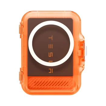 Магнитен портфейл Spigen TinTap MagFit+ (AFA11381) - MagSafe, минималистичен дизайн - Оранжев