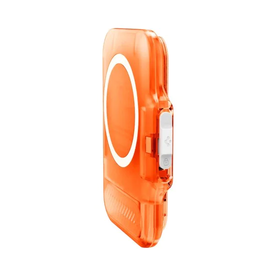Магнитен портфейл Spigen TinTap MagFit+ (AFA11381) - MagSafe, минималистичен дизайн - Оранжев