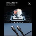 Кабел за данни Spigen Essential EB10010CCA (ACA11103) - Type-C към Type-C, Nylon, 100W, 1м - Черен
