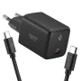 Зарядно устройство Spigen Essential EE451EU (ACH09474) - USB-C с Type-C кабел, 45W - Черно