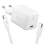 Зарядно устройство Spigen Essential EE451EU (ACH09473) - USB-C с Type-C кабел, GaN, 45W - Бяло