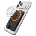 Магнитен портфейл за карти Spigen Valentinus Wallet MagFit+ - за 5 карти, PU кожа - Черен