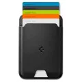 Магнитен портфейл за карти Spigen Valentinus Wallet MagFit - за 5 карти, PU кожа - Черен