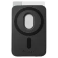 Магнитен портфейл за карти Spigen Valentinus Wallet MagFit - за 5 карти, PU кожа - Черен