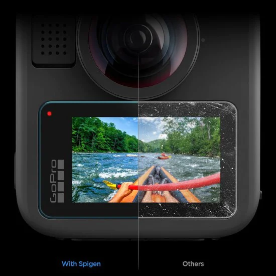 Протектор за GoPro MAX 2 - Glas.tR Slim, Back Screen (2 pack) - Spigen - Прозрачен