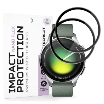 Протектор за Xiaomi Watch 5 (47mm) - Nano Flex (2 pack) - Techsuit - Черен