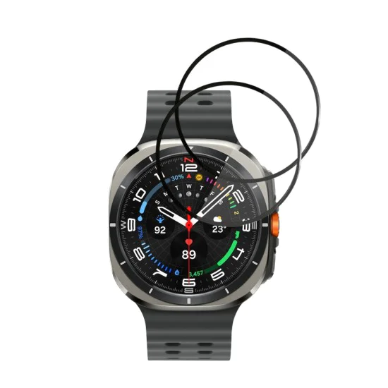 Протектор за Samsung Galaxy Watch Ultra 47mm - Nano Flex (2 pack) - Techsuit - Черен