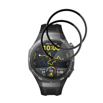 Протектор за Huawei Watch GT 5 Pro 46mm - Nano Flex (2 pack) - Techsuit - Черен