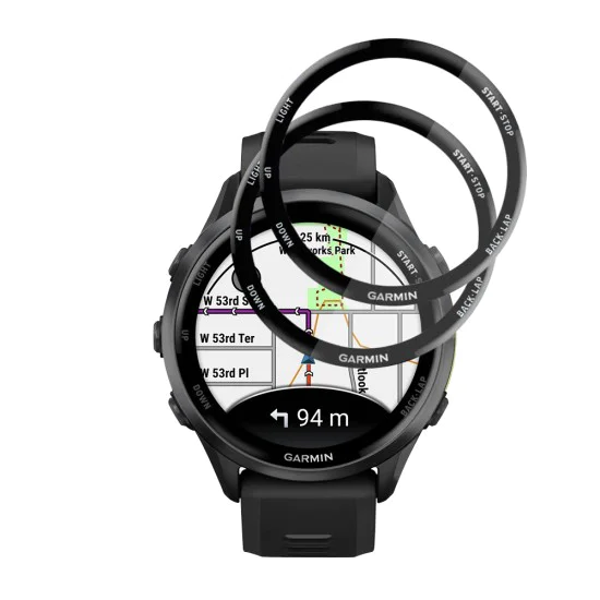 Протектор за Garmin Forerunner 970 / 570 47mm - Nano Flex (2 pack) - Techsuit - Черен