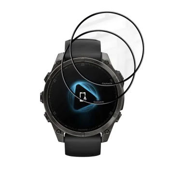 Протектор за Garmin Fenix 8 / 8 Pro 47mm - Nano Flex (2 pack) - Techsuit - Черен