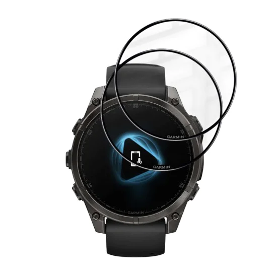 Протектор за Garmin Fenix 8 / 8 Pro 47mm - Nano Flex (2 pack) - Techsuit - Черен