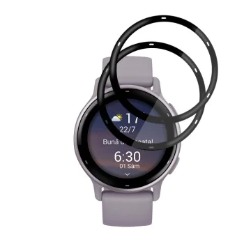 Протектор за Garmin vivoactive 5 - Nano Flex (2 pack) - Techsuit - Черен