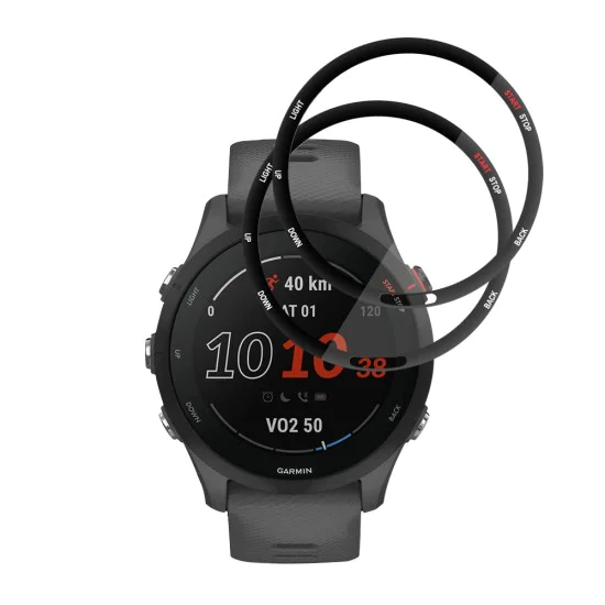 Протектор за Garmin Forerunner 255 / 255 Music - Nano Flex (2 pack) - Techsuit - Черен