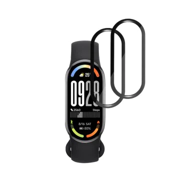 Протектор за Xiaomi Smart Band 10 - Nano Flex (2 pack) - Techsuit - Черен