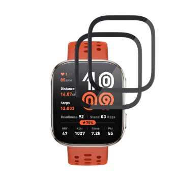 Протектор за Amazfit Bip 6 - Nano Flex (2 pack) - Techsuit - Черен
