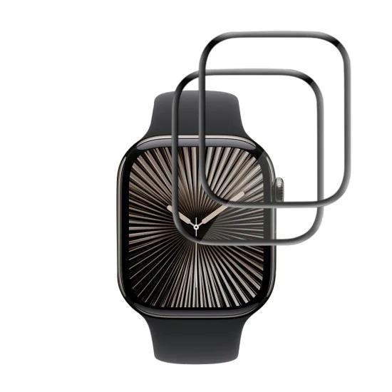 Протектор за Apple Watch 10 / 11 42mm - Nano Flex (2 pack) - Techsuit - Черен